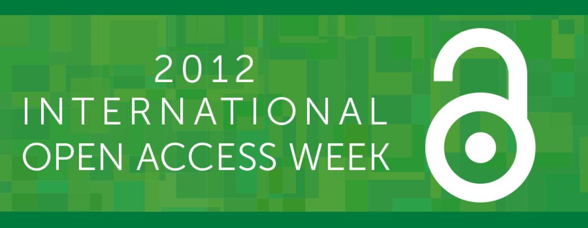 2012 International Open Access Week 2012 International Open Access week image